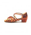 Totaldancewear.com Girl's Latin Shoe Cuban Heel