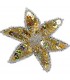 Pastorelli Flower Shaped Hair Clip GOLD-SILVER