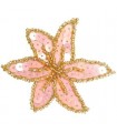 Pastorelli Flower Shaped Hair Clip OLD PINK-GOLD
