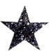 Pastorelli Starlight Coarse Grained Glitter Hairclip BLACK