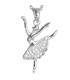 Girardi Metal Necklace With Pendant Of Ballerina With Zircons