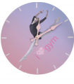 Girardi I Love Gym Gymnast Figure Wall Clock