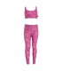 Kapola Gymnastics Girl's Bra ''TIE DYE'' Carnation Pink