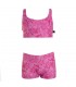 Kapola Gymnastics Girls' Shorts ''TIE DYE'' Carnation Pink