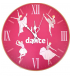 Girardi Lilac Ballerina Dance Wall Clock