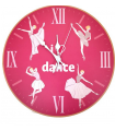 Girardi Lilac Ballerina Dance Wall Clock