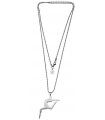 Girardi Steel Rhythmic Gymnast Pendant Chain Necklace