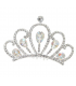 Girardi Color Rhinestone Half Crown With Comb